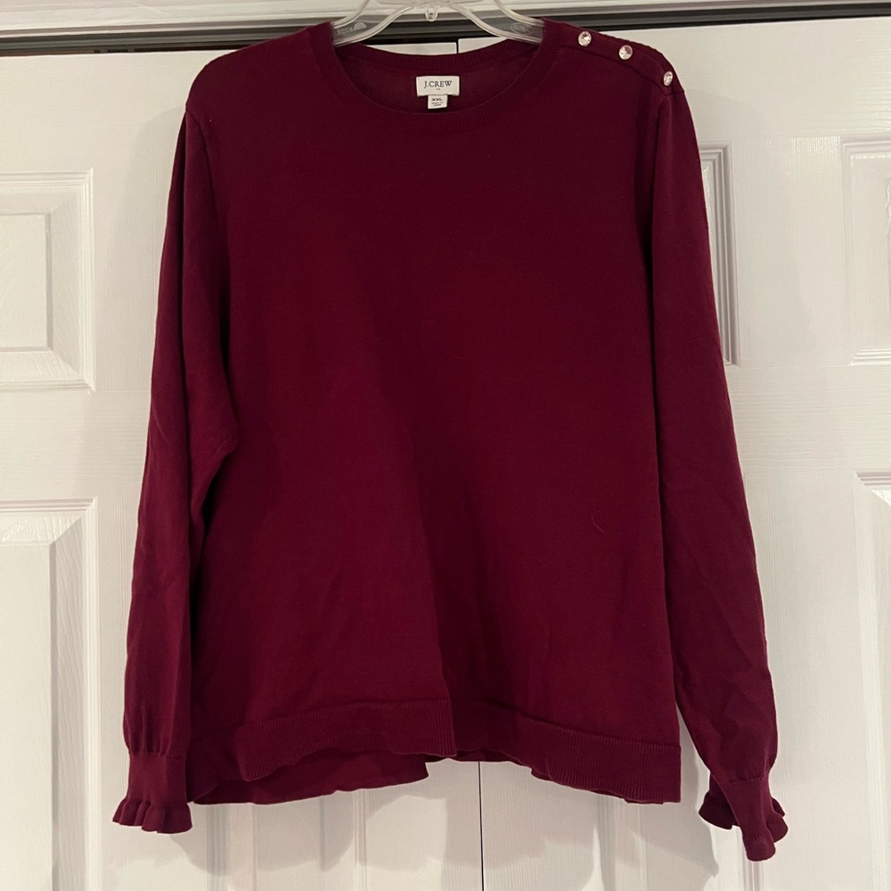 Like New Chic and Lightweight J. Crew Burgundy Sweater